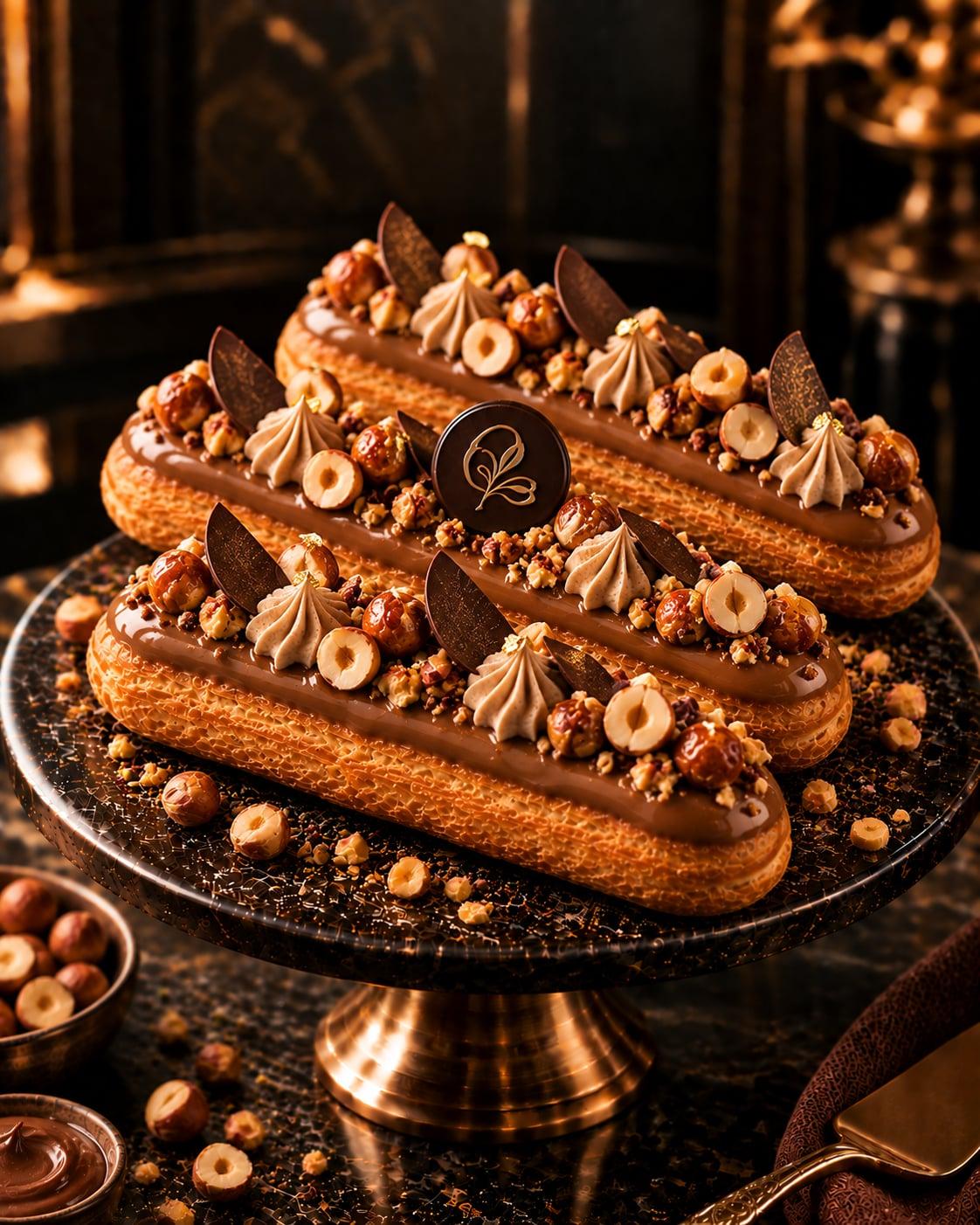 Hazelnut Praliné Ekler